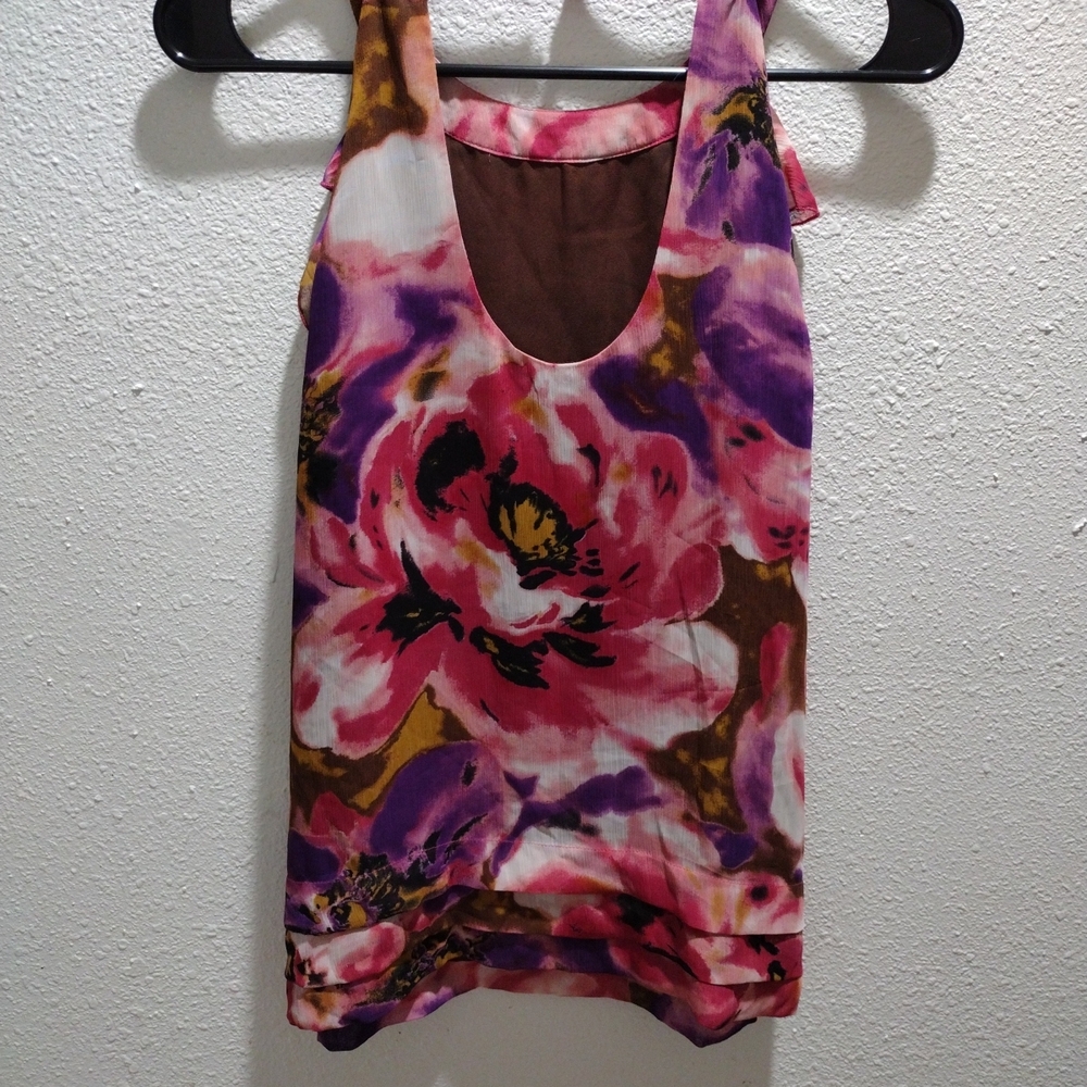 Floral Ruffle Top/ Capris Size 6 - Picture 8 of 8